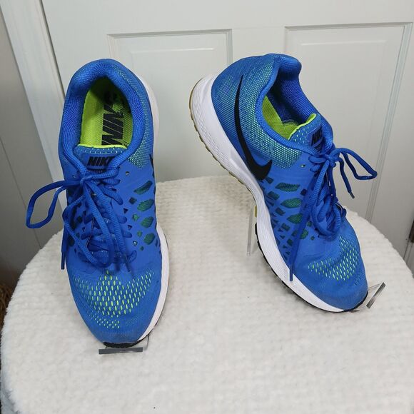 Nike Air Zoom Pegasus 31 Running Shoes Hyper Blue Cobalt/Black-Volt Men's Size 9 - Picture 2 of 16